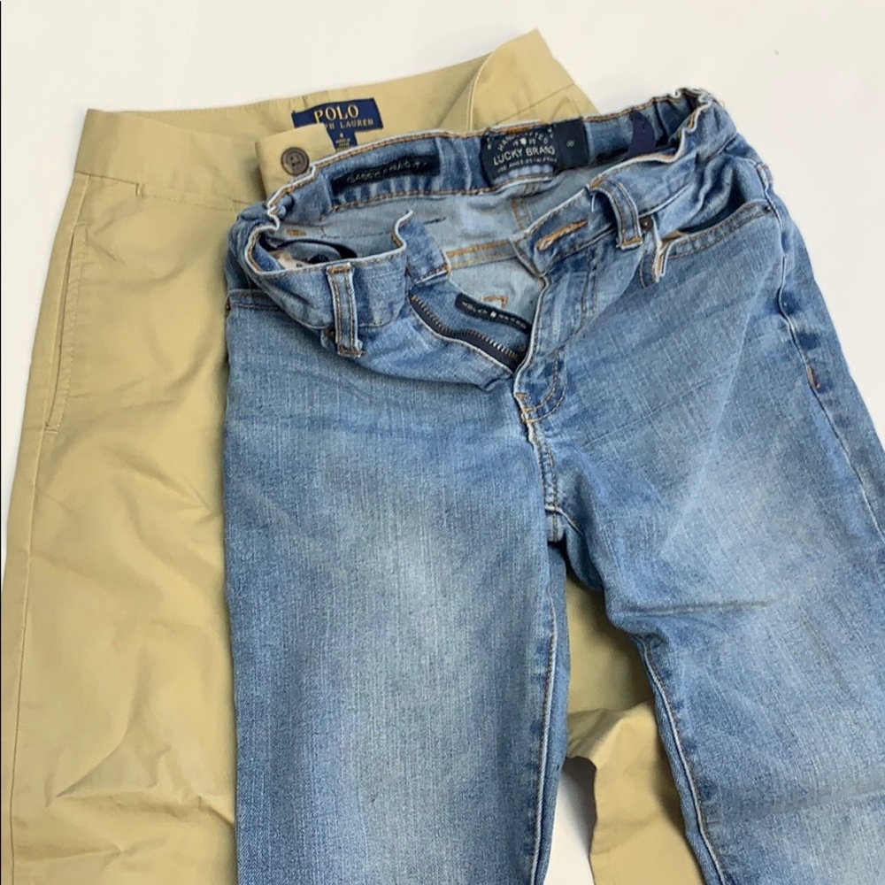 Boys Polo Khaki and Lucky Jeans